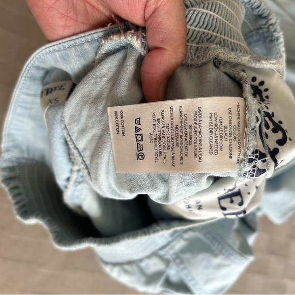 Free People We The Free Lunan Pull On Harem Cotton Pant - Picture 10 of 15